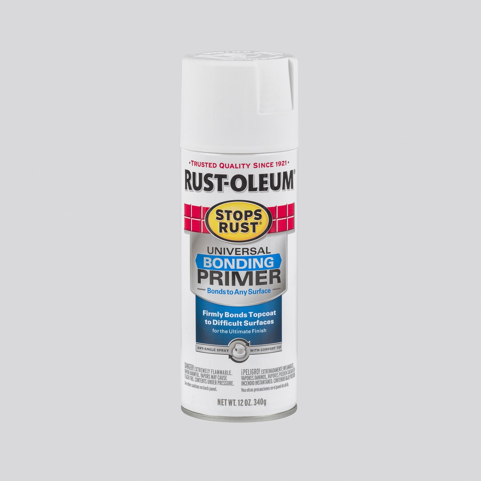 Light Gray Stops Rust Automotive Primer Flat Spray Paint-2081830 12 oz