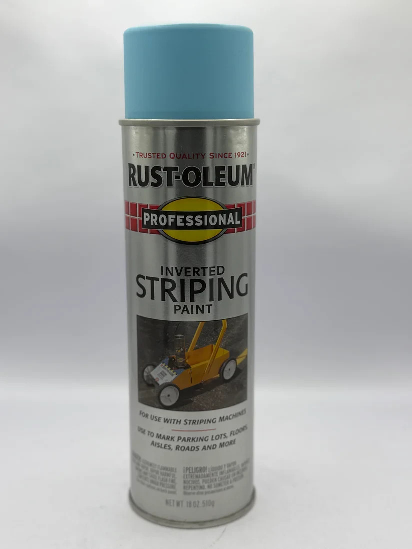 Blue Rust-Oleum Professional Inverted Striping Paint Spray-2526838 18 oz