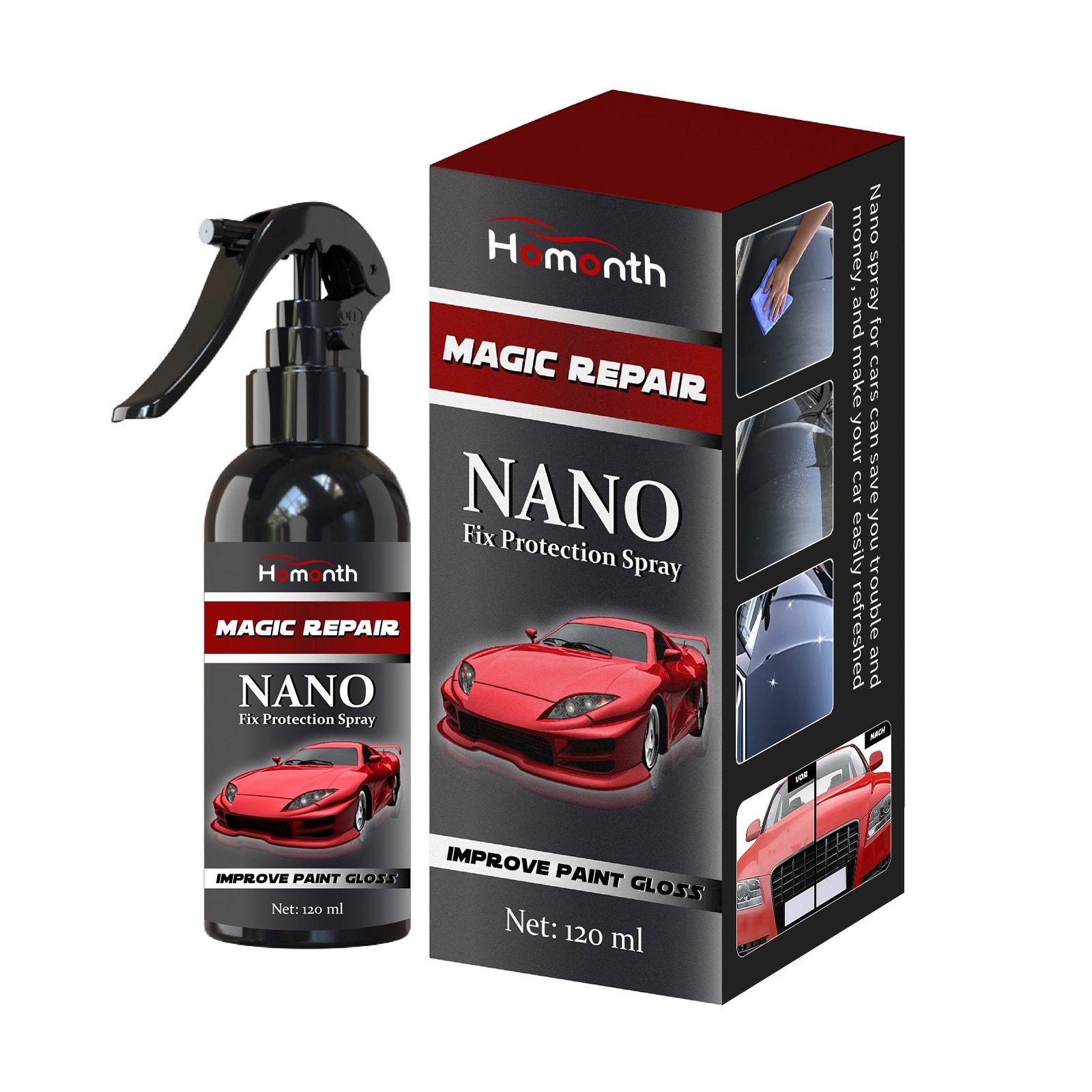 Homonth Nano Fix Protection Spray, Car Coating Agent Car t Maintenance Coating C