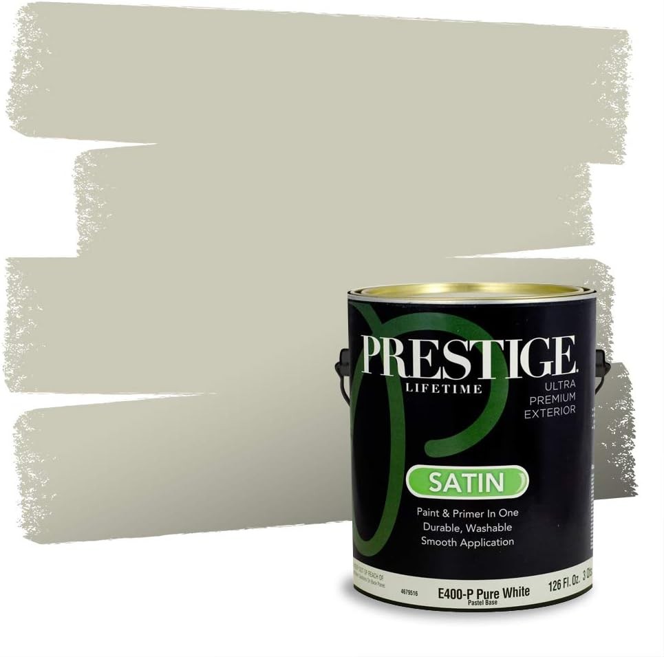 PRESTIGE Paints Exterior Paint and Primer In One, 1-Gallon, Satin, Comparable