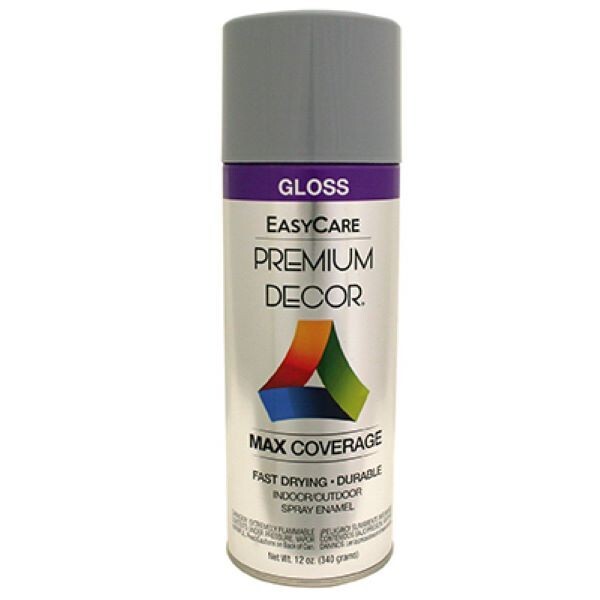 EasyCare PDS71-AER Can of Premium Decor Pewter Gray Gloss Spray Paint