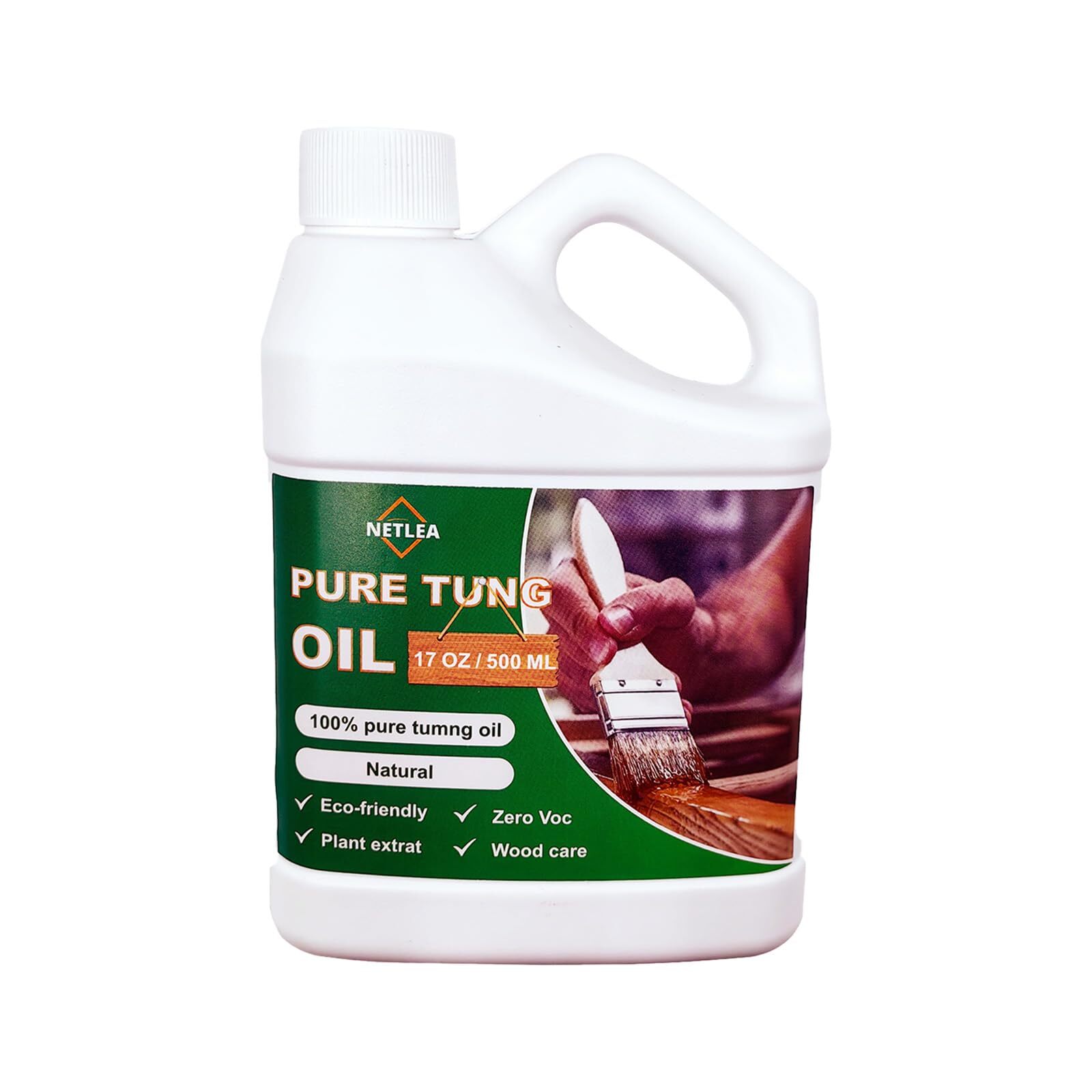 Tung Oil for for Wood Finishing,Food Safety for Furniture & Countertop,100% Pure
