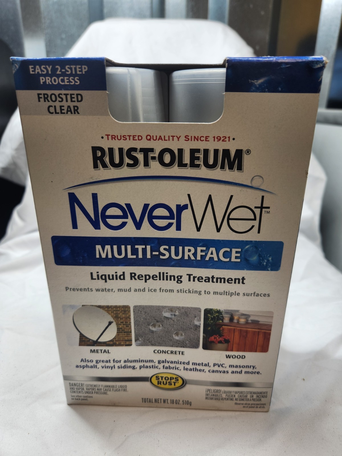 Rust-Oleum 274232 Repelling treatment base coat-9 oz and top-coat 9-oz ,