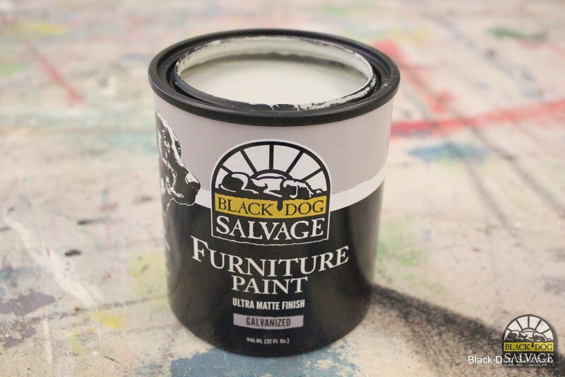 Furniture Paint, Gray “Galvanized”, Matte Grey, Water Based, Low VOC