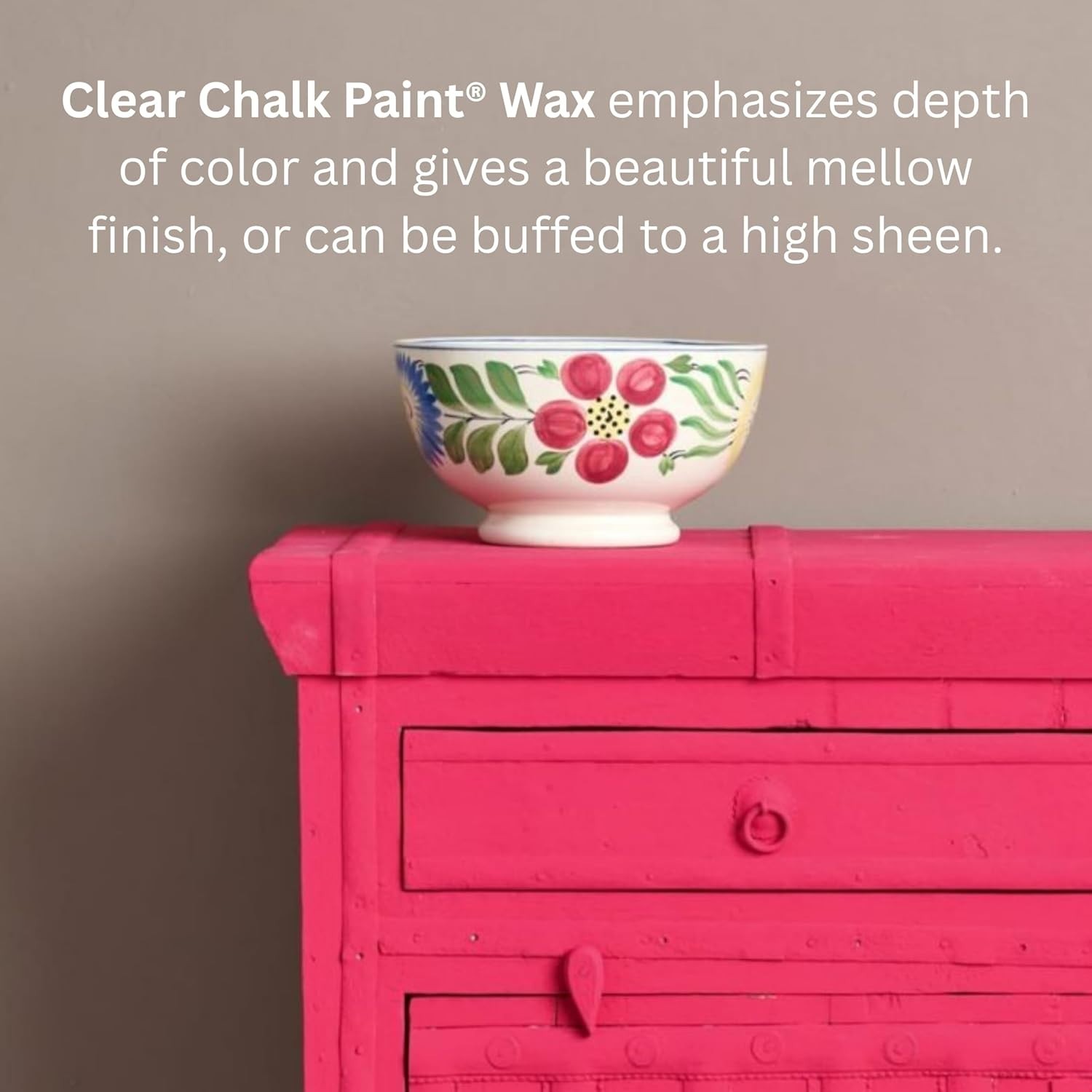 Clear 4.06 Ounce Chalk Paint Wax – Professional Quality Finish for Home Decor