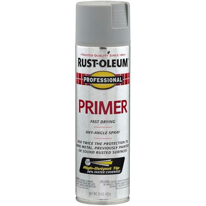 High Output Corrosion Resistant Spray Primer Metal Wood Concrete Surfaces New