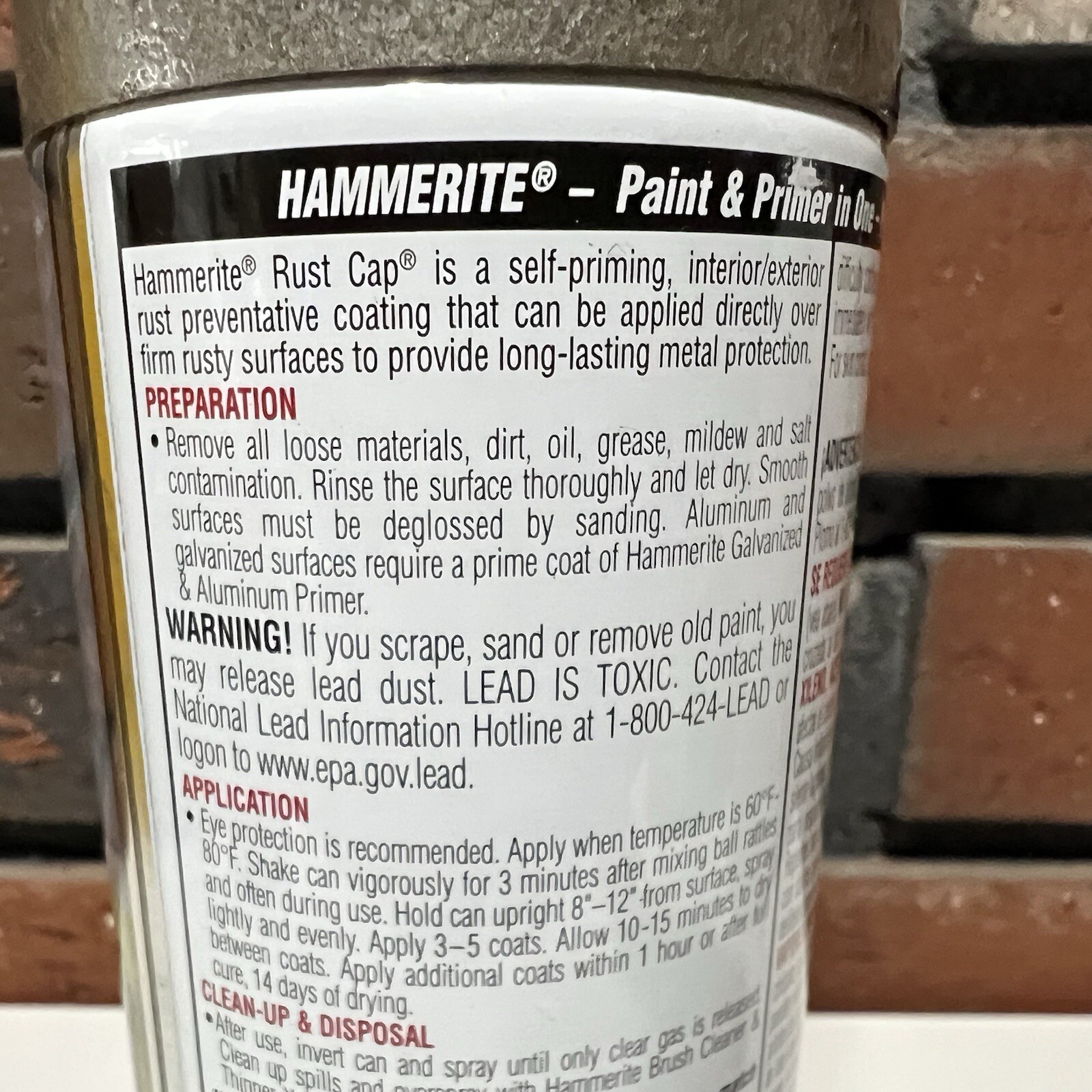 Hammerite Hammered Bronze Rust Cap Spray Paint 12 Oz. Hammered Finish