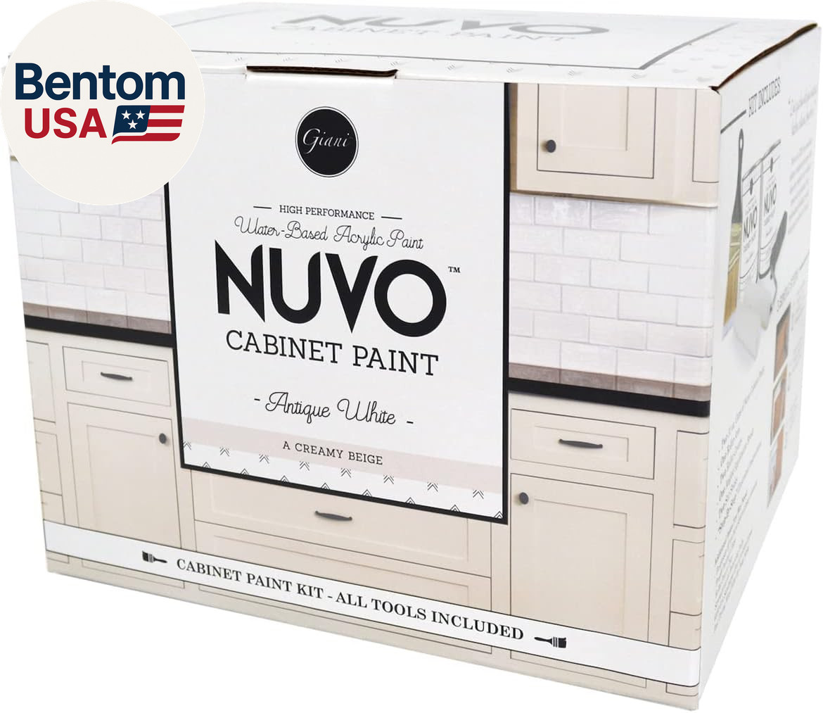 Antique White Cabinet Makeover Kit – Easy DIY 7-Piece Set, Warm Cream, Long-Last