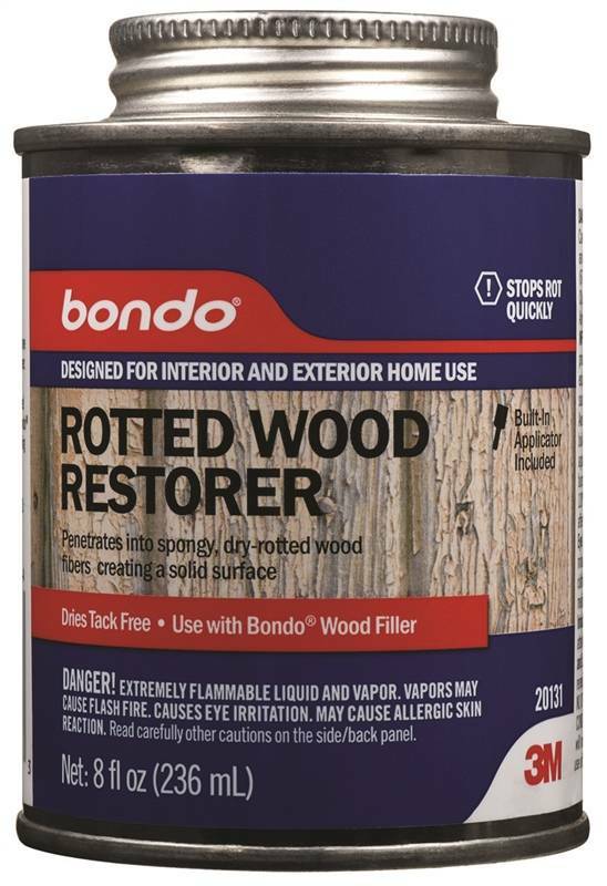 NEW 3M Bondo 20131 Rotted Wood Restorer – 8 oz. Stainable and paintable 6842025