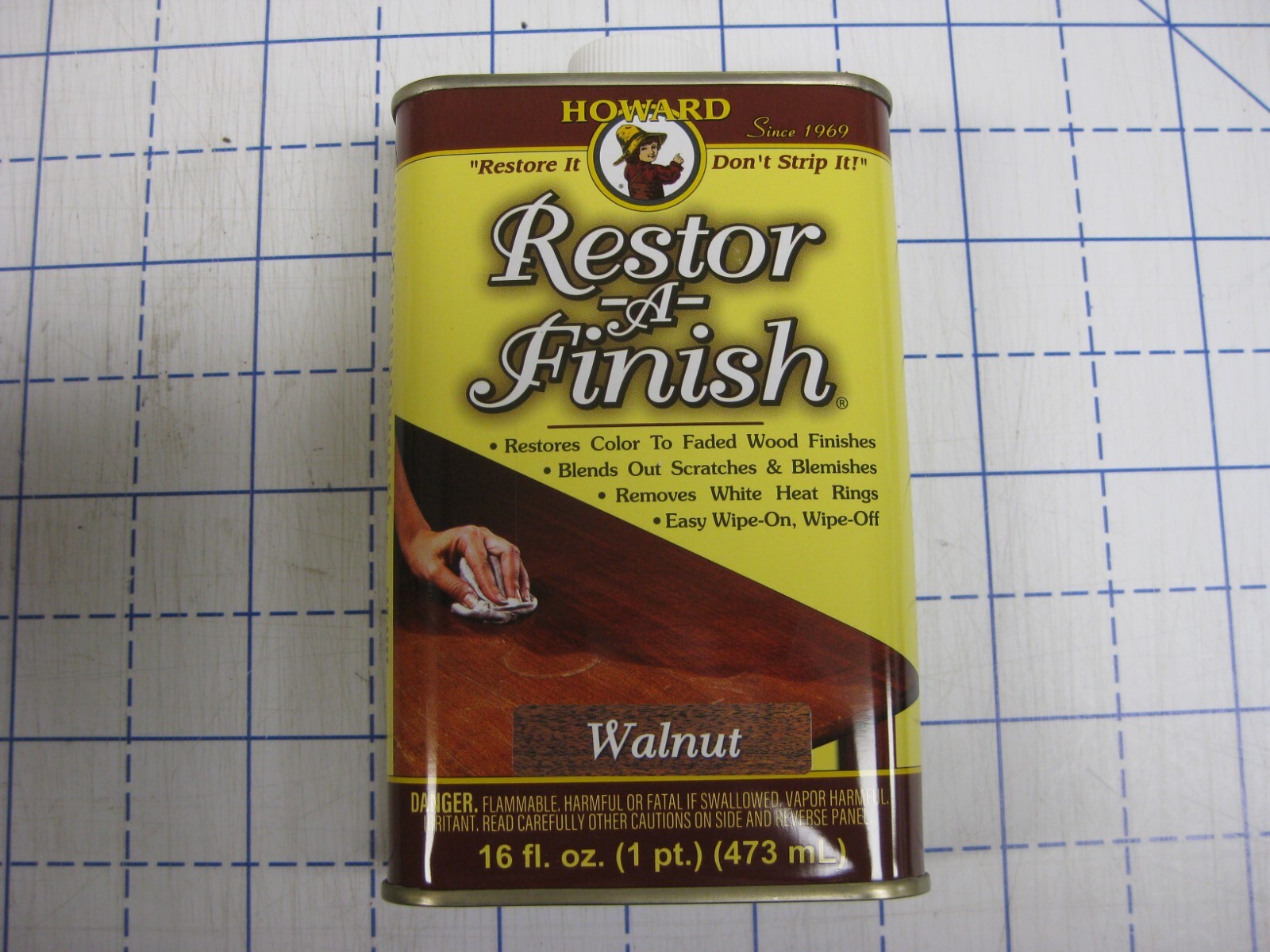 Restor A Finish, Walnut, 16 oz, Six cans, Restor-A-Finish