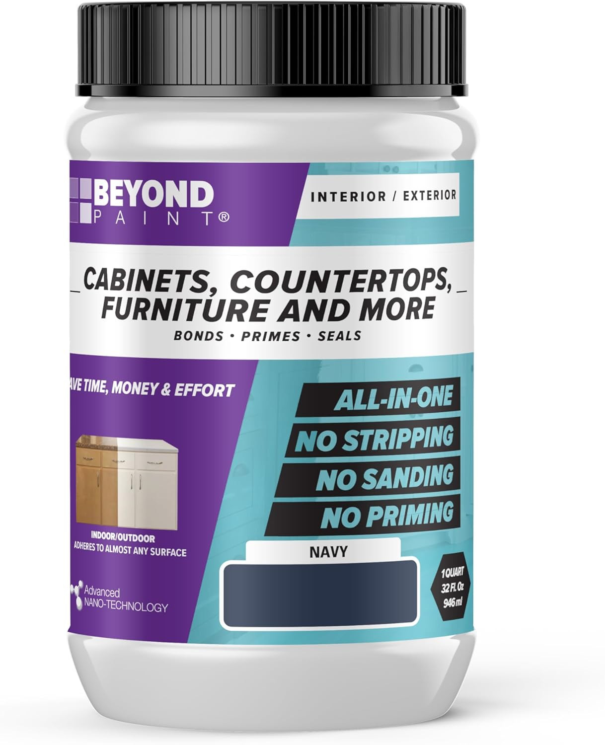 Beyond Paint All-In-One Refinishing Paint, No Sanding, Matte Finish for Cabinets