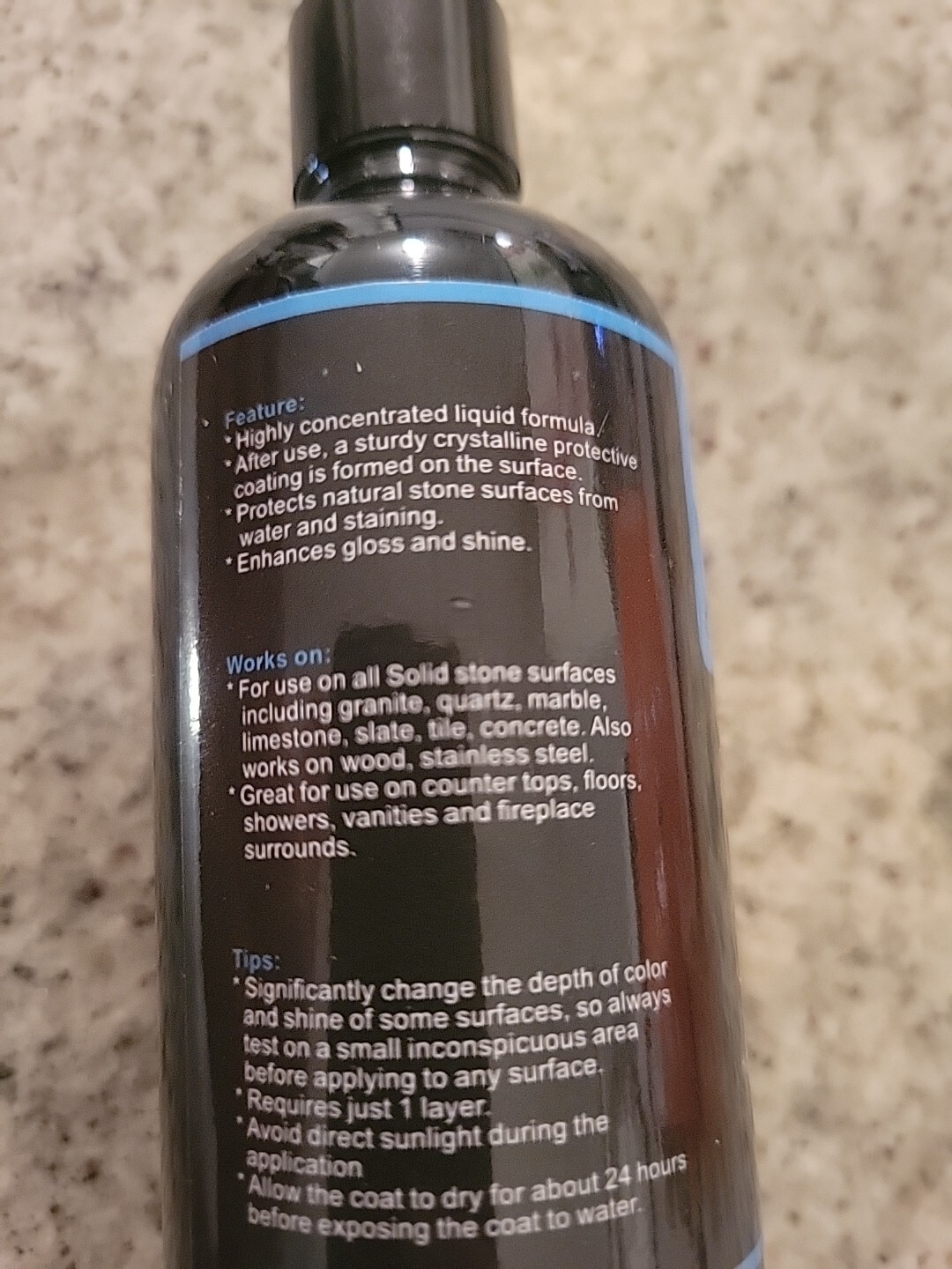 Granite Marble Ceramic Coating Sealer 100ml Countertop Stone Polish