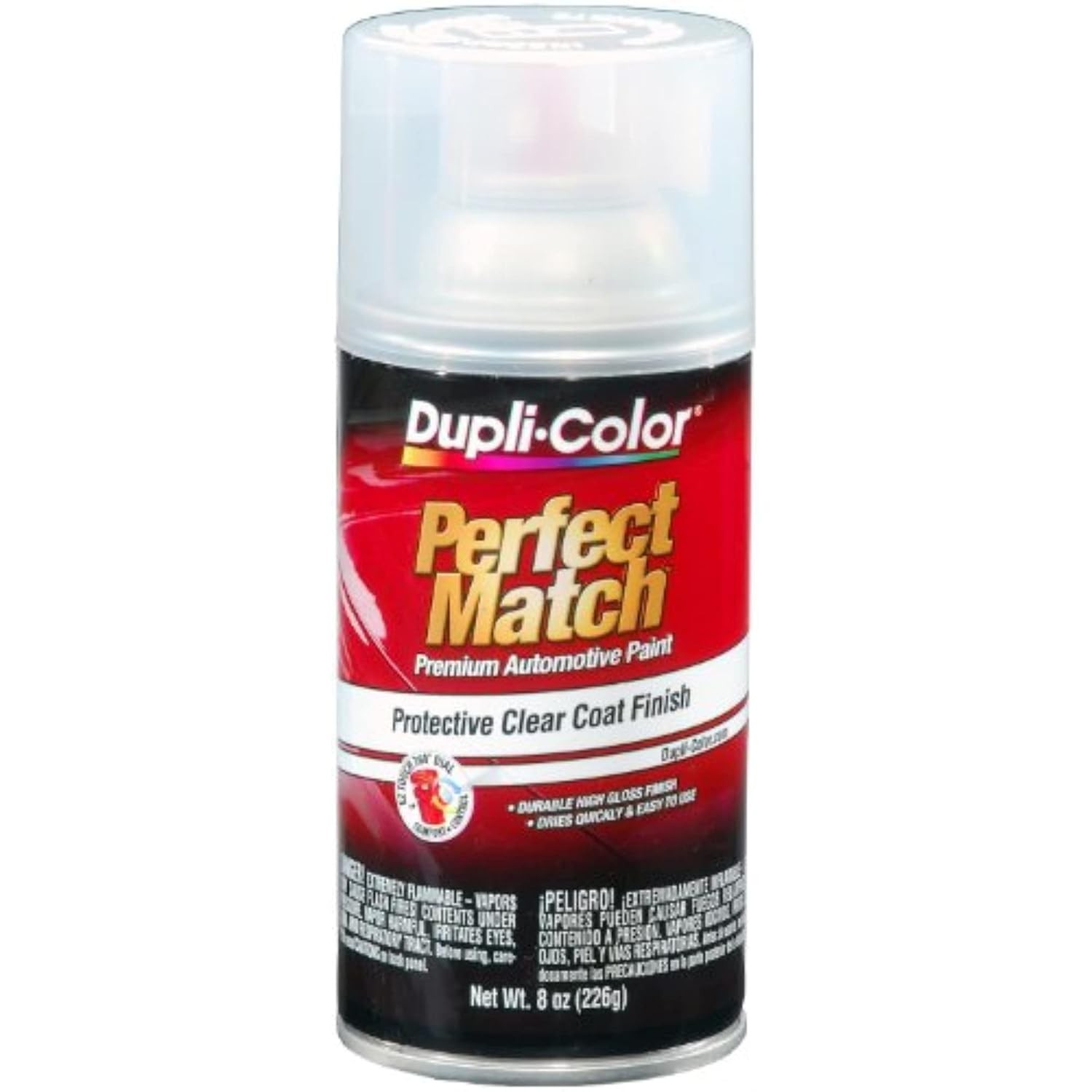 Dupli Color Clear Automotive Top Coat 8 oz Aerosol Can Paint Clear Car Coat