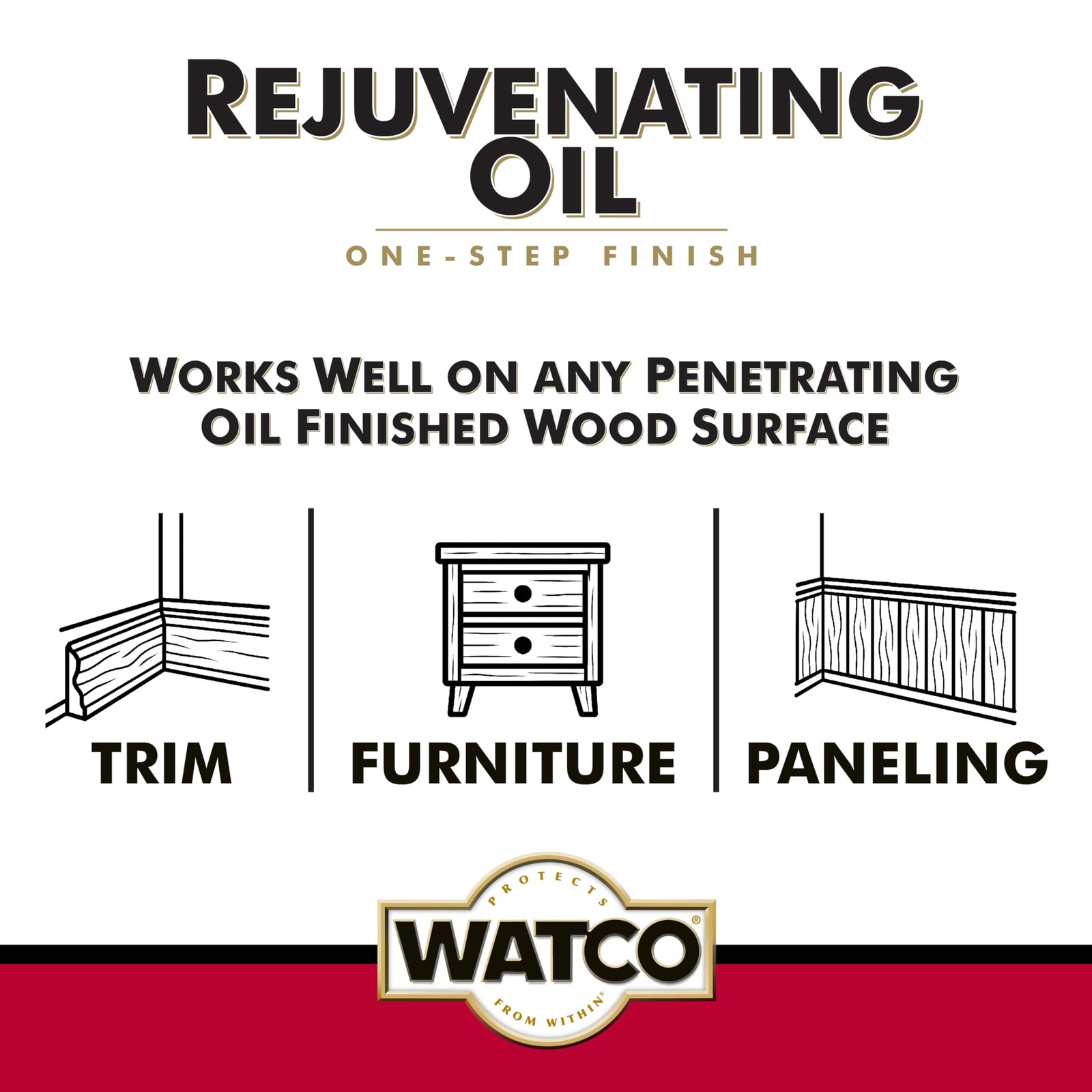 Watco Rejuvenating Oil | Wipe On Application | Pint (Pack of 1), color