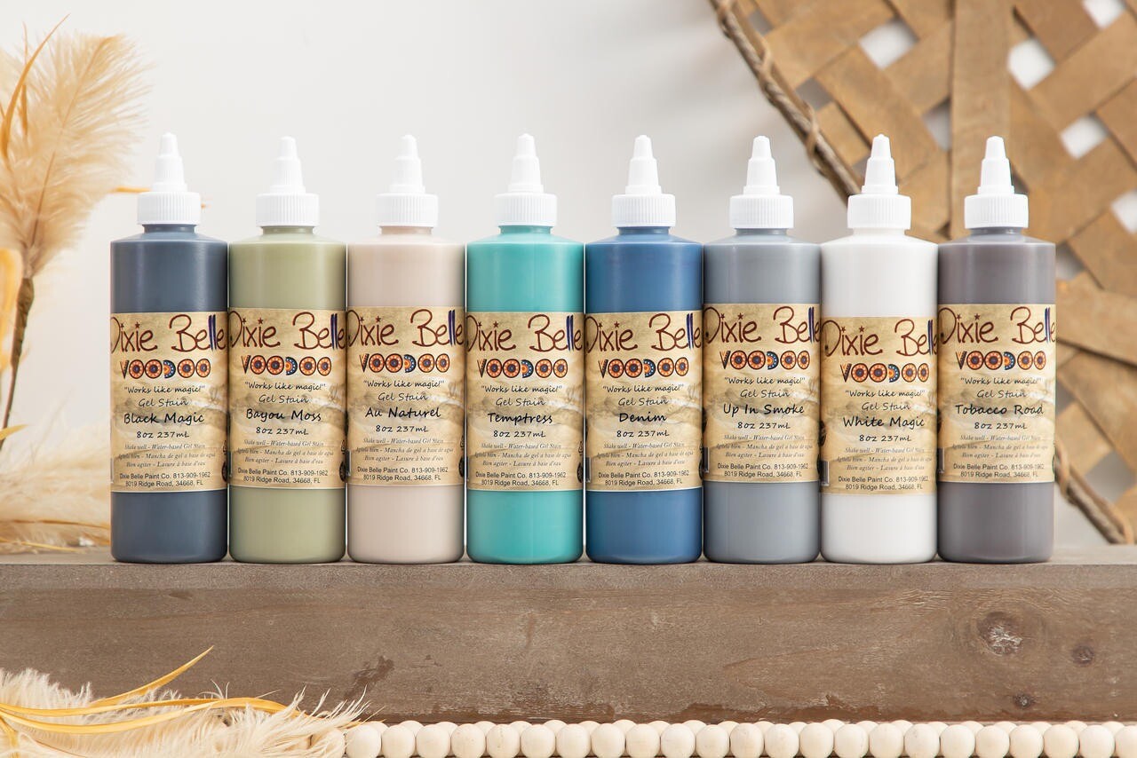 Dixie Belle Voodoo Gel Stain Water based, w/ Free blue sponge for application