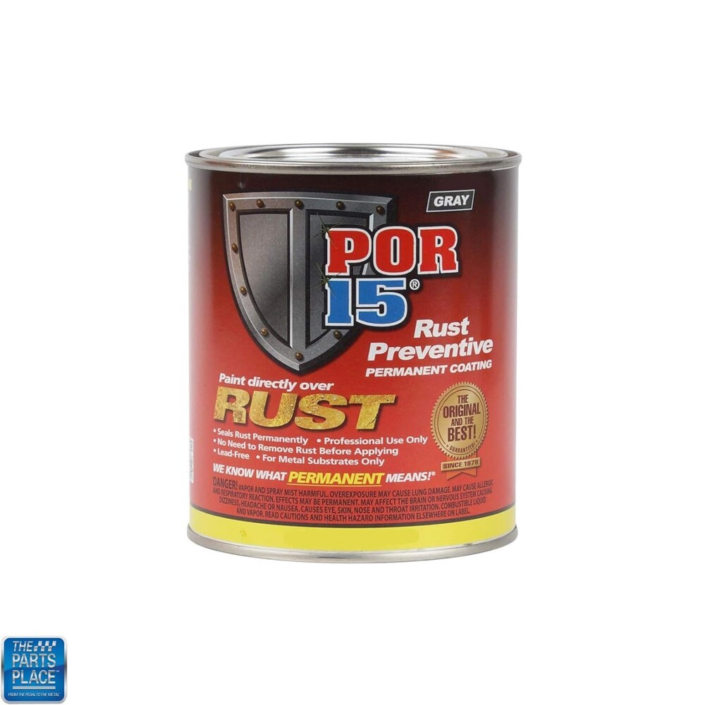 POR-15 POR 15 Rust Preventive Coat Coating Paint Stop Rust & Corrosion Gray Pint