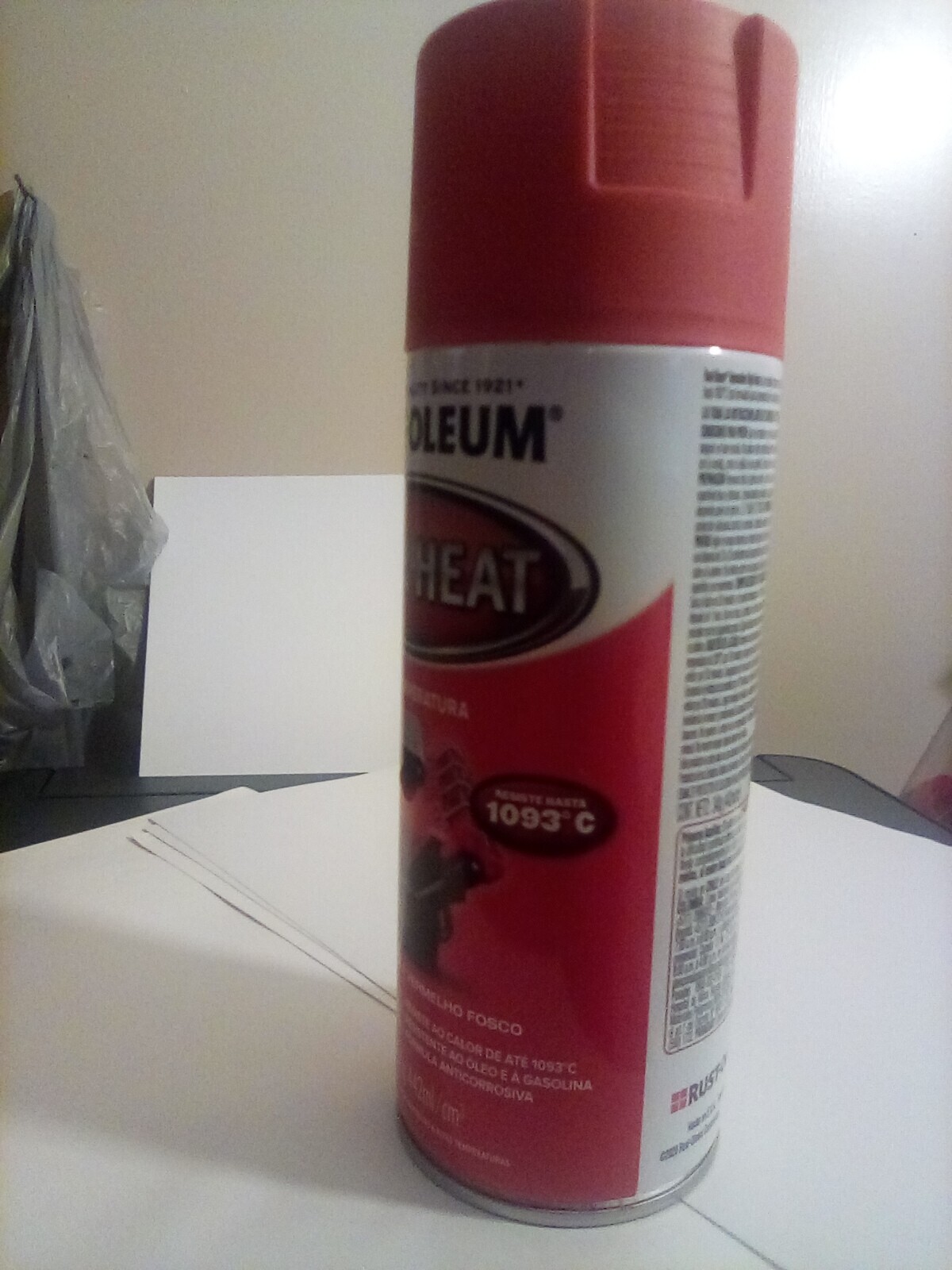 NEW Automotive High Heat Spray Paint, 12 Ounce, Flat Red FREE SHIPPING