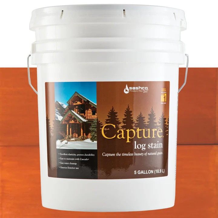 Sashco Capture Log Home Stain Interior stain, Color Wheat, 5 gallon pails new