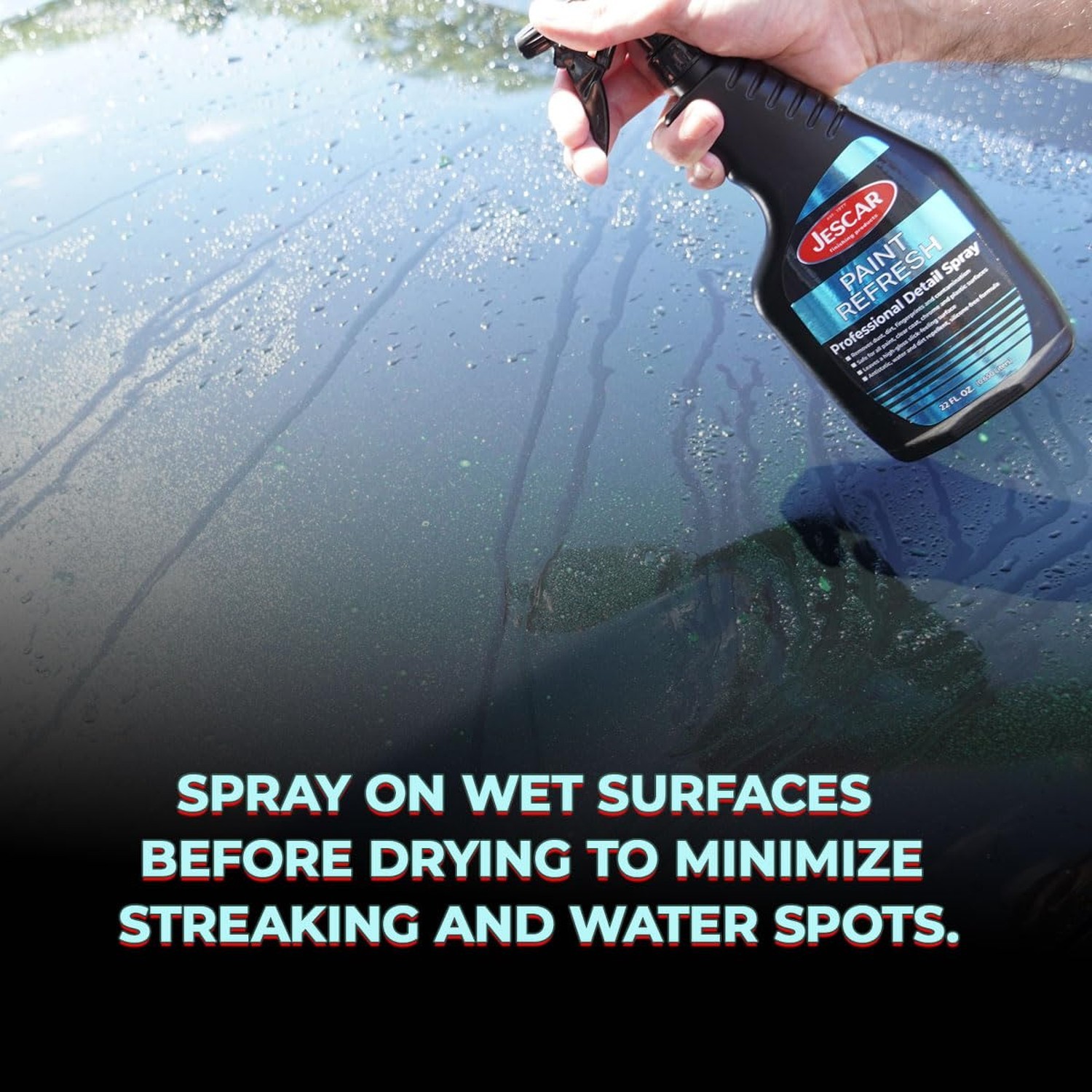 Jescar Paint Refresh Detail Spray – 128oz – Quick Detailer, Spray On Wipe Off…