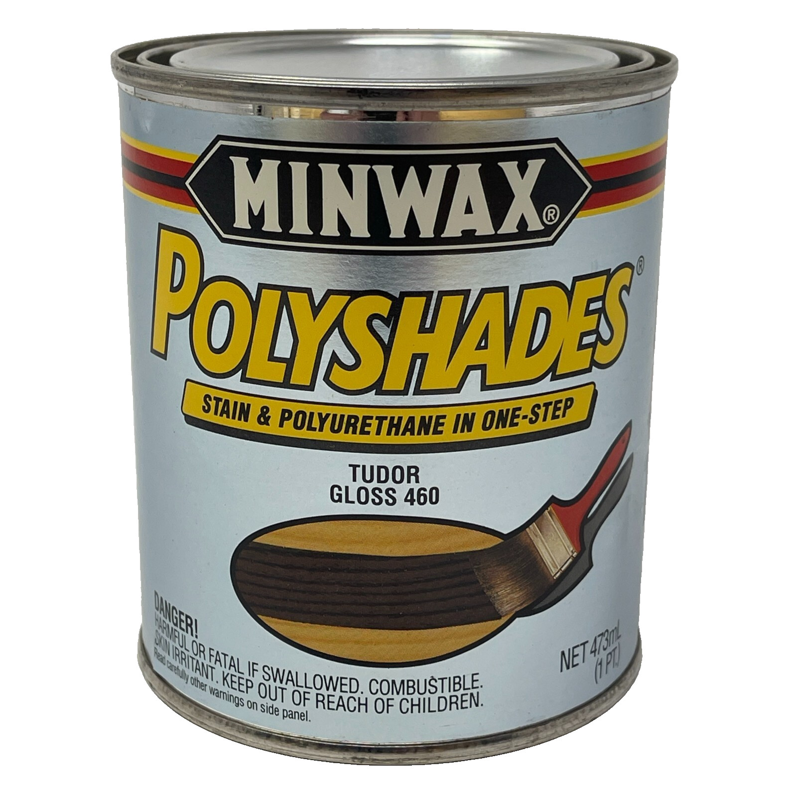 Minwax PolyShades Wood Stain + Polyurethane Finish Tudor Gloss 1 Pint SHIPS FAST