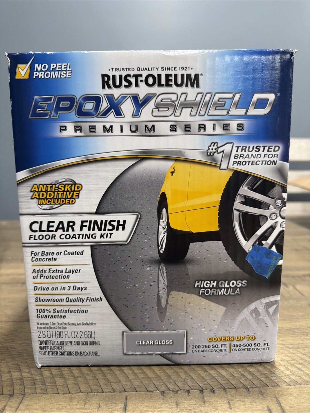 Rust Oleum Epoxyshield Premium Series Clear Coat Finish Flooring Kit