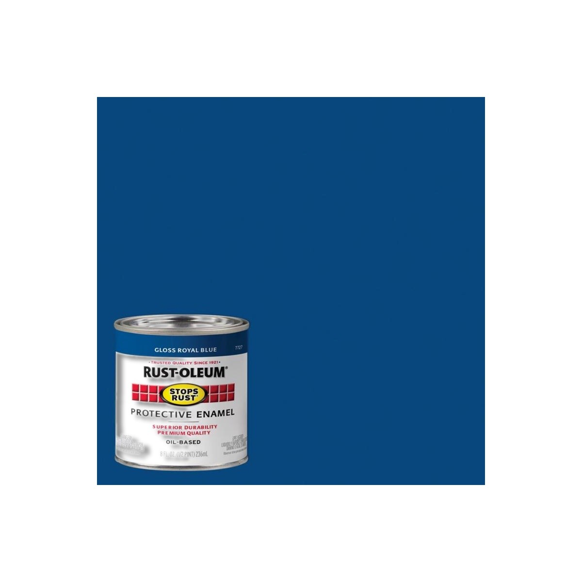 Rust-Oleum Stops Rust Indoor and Outdoor Gloss Royal Blue Oil-Based 7727-730