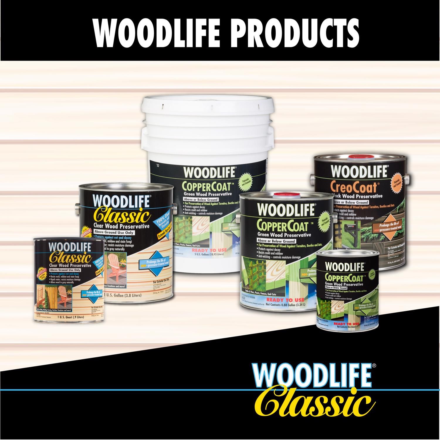 Wolman Woodlife Clear Water-Based Wood Preservative 1 qt. (Pack of 6)