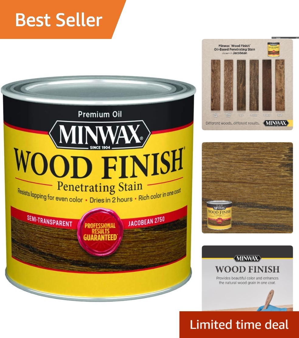 Rich Jacobean Wood Finish, 8 Oz Oil-Based – Perfect for Cabinets and Furniture