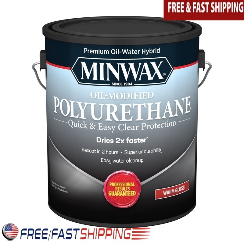 Water Based Oil Modified Polyurethane Quick Drying Durable Finish Wood Surfaces
