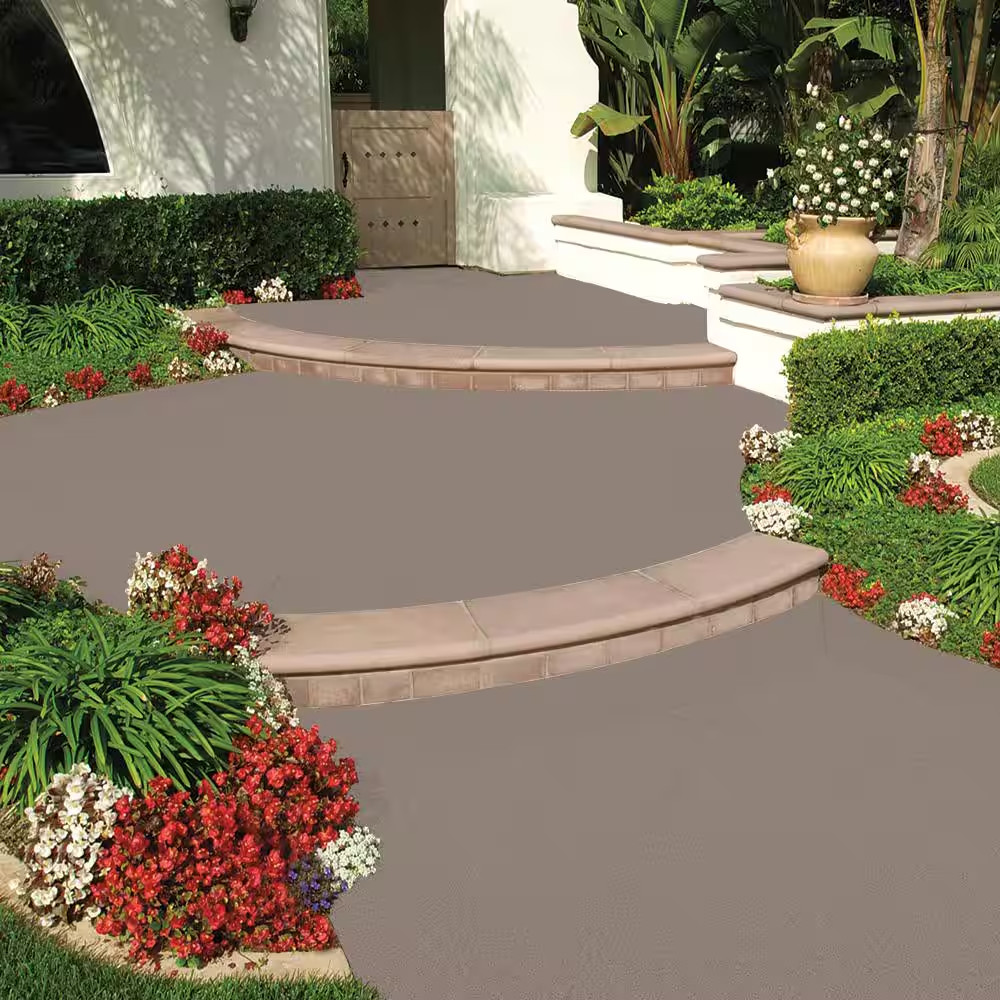 1 Gal. Tan Granite Grip Decorative Flat Interior/Exterior Concrete Floor Coating