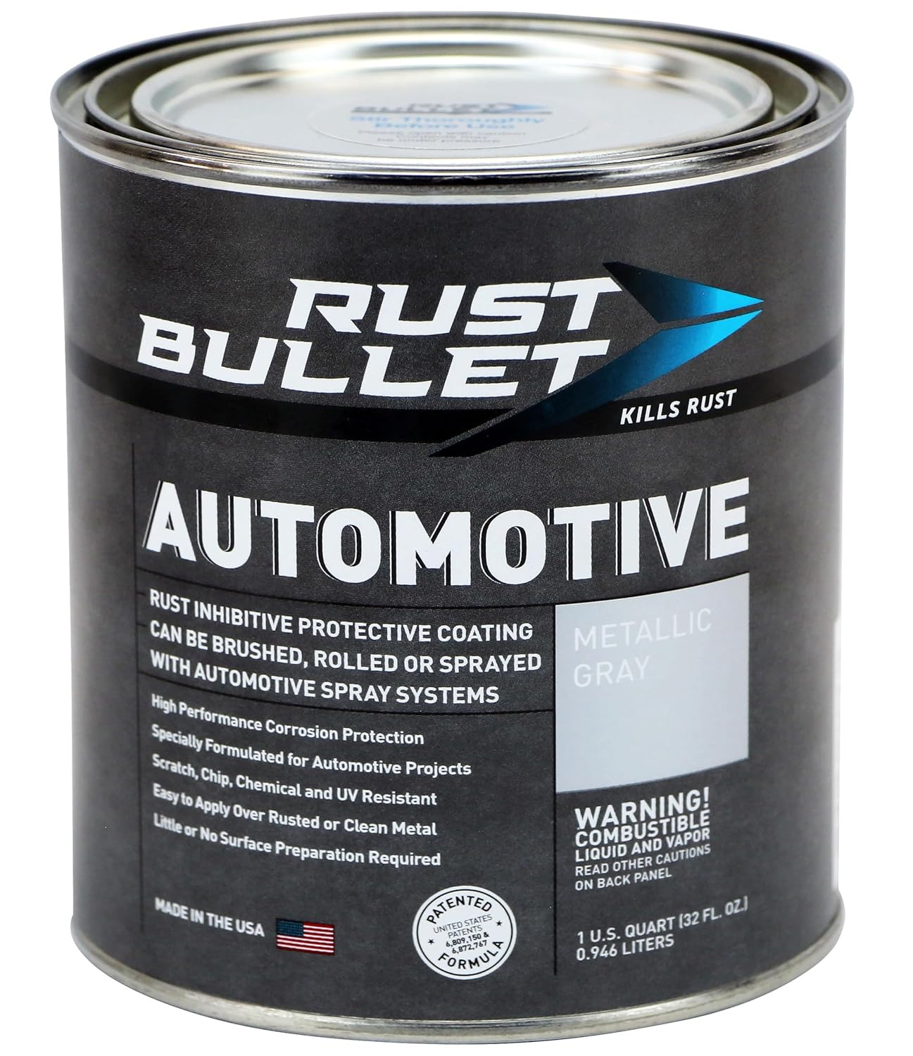 Automotive – Metallic Gray – 1 Quart – Rust Inhibitor & Protective Coating for C
