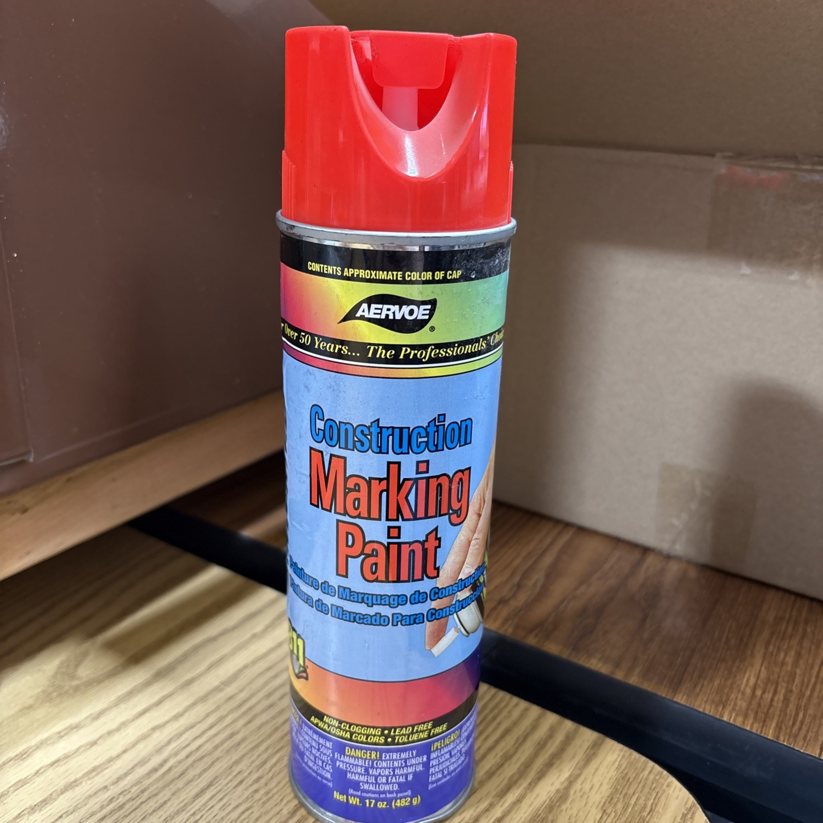 2pk- Aervoe 17oz Orange Construction Marking Paint