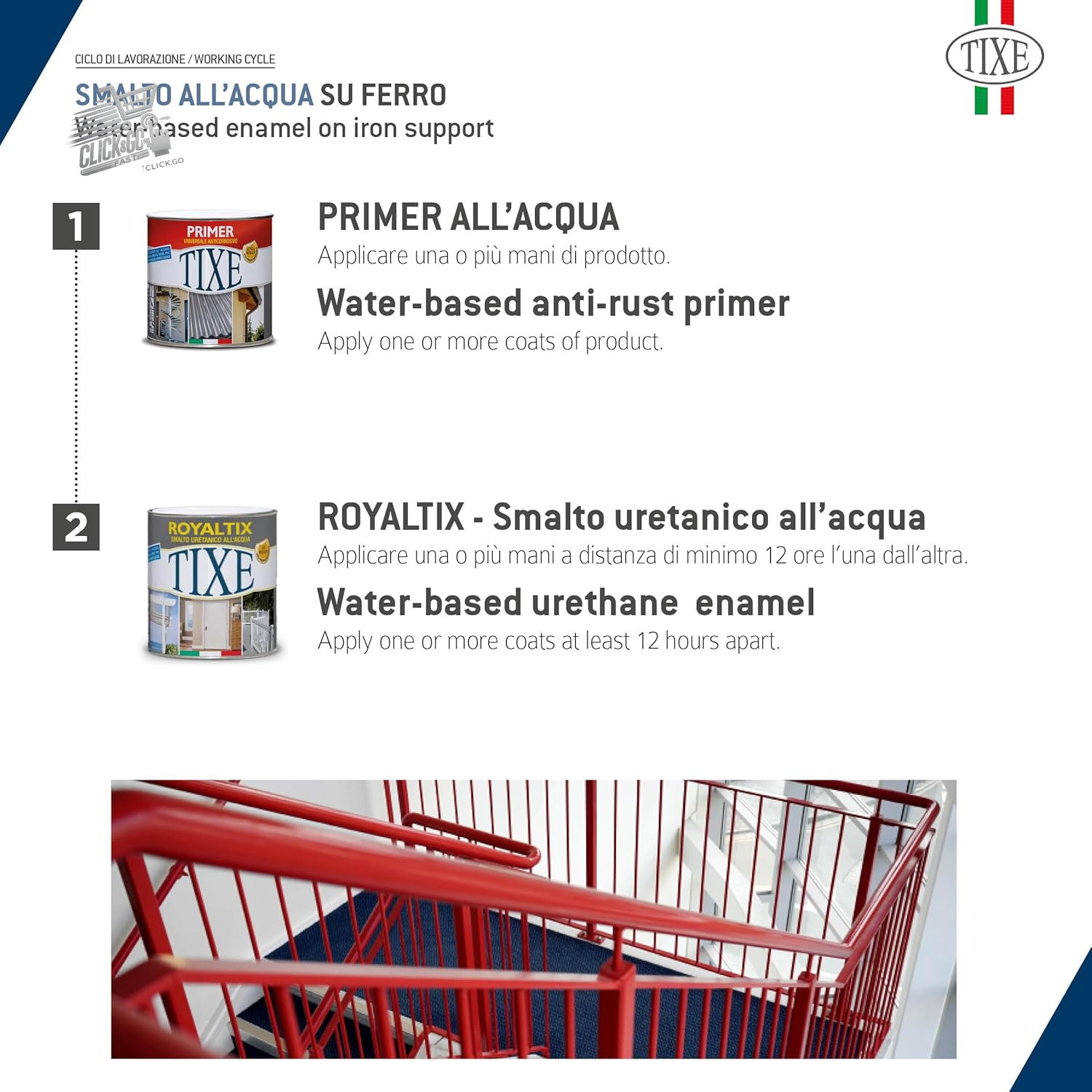 Royaltix Professional Polished White Iron Wood Paint Water Urethane Enamel