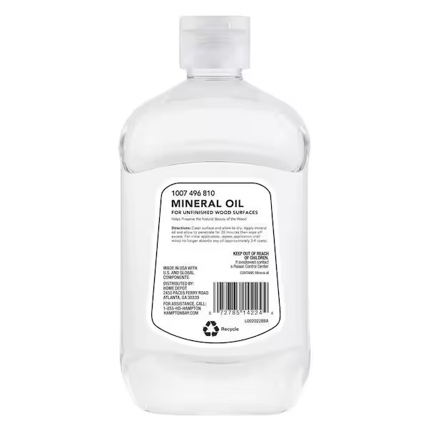 16 oz. Clear Hardwax Mineral Butcher Block Oil Conditioner