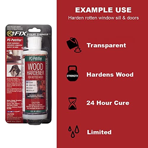 PC-Petrifier Water-Based Wood Hardener, 16 Fl Oz (Pack of 1)