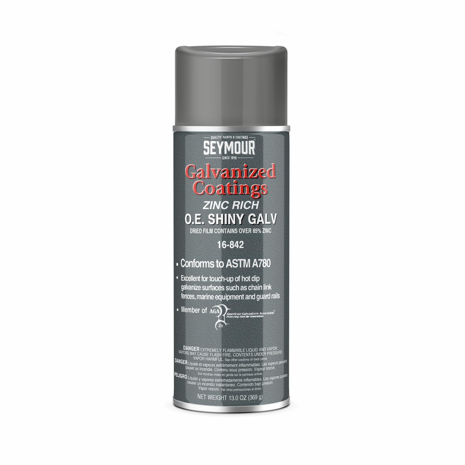 Seymour 13 Ounce Shiny Zinc Galvanized Paint for Fences and Guardrails