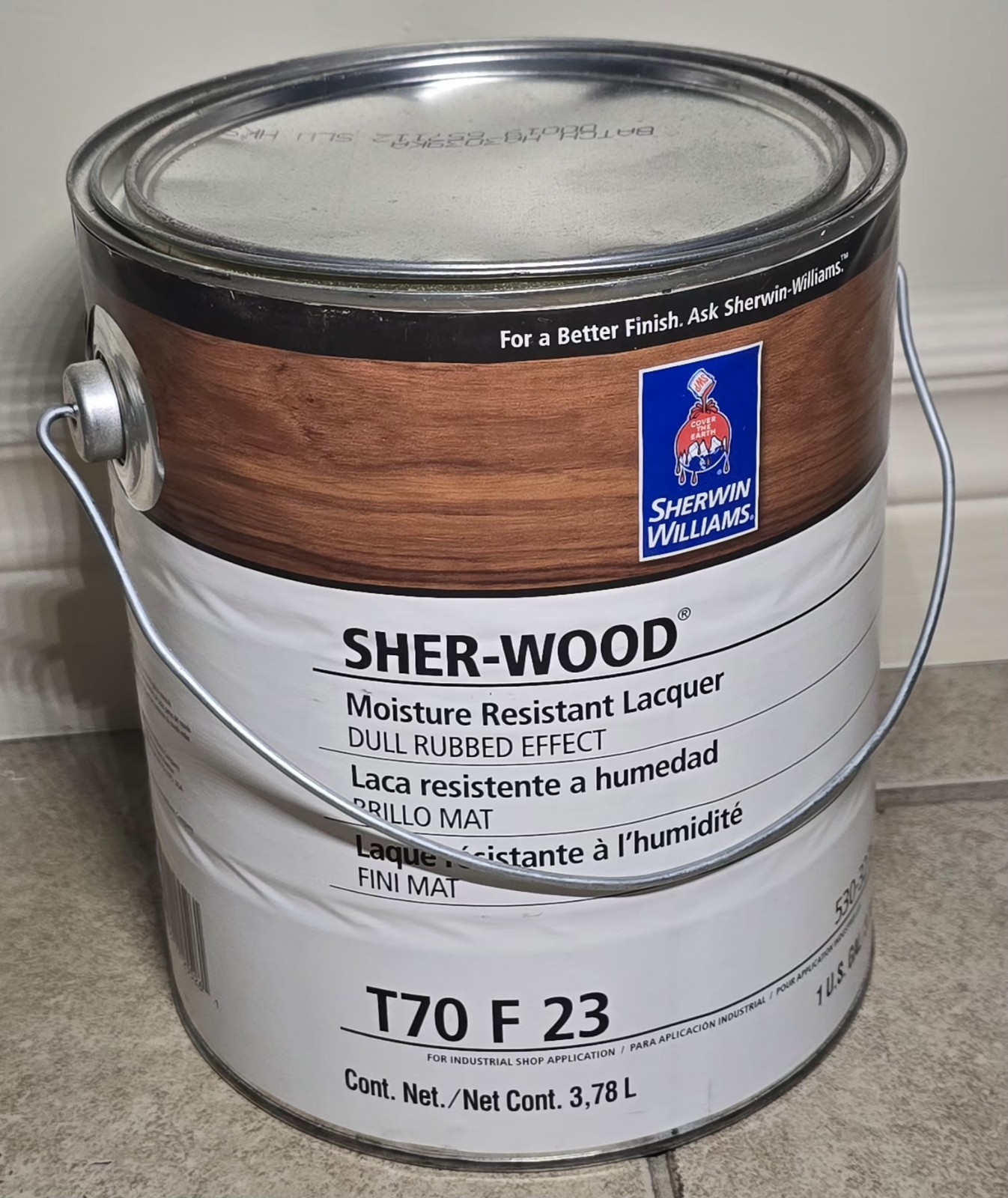 Sherwin Williams Sher-wood Moisture Resistant Lacquer T70 F 23 Gallon BRAND NEW