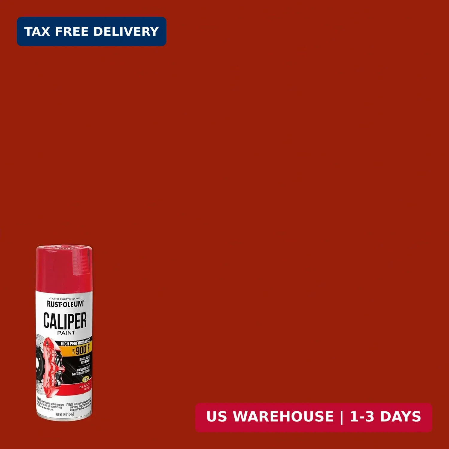 Rust-Oleum 251591 Caliper Spray Paint, 12 oz, Red