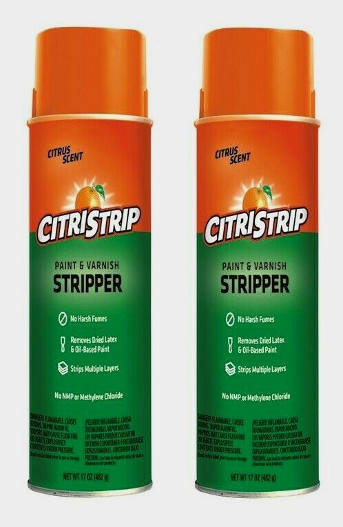 2 Citristrip Safer Pain/Varnish STRIPPER SPRAY 17oz Citrus No Harsh Fume ECSG807