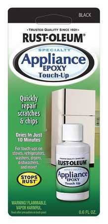 Rust-Oleum 213174 Appliance Touch Up Paint,Black,0.6 Oz.