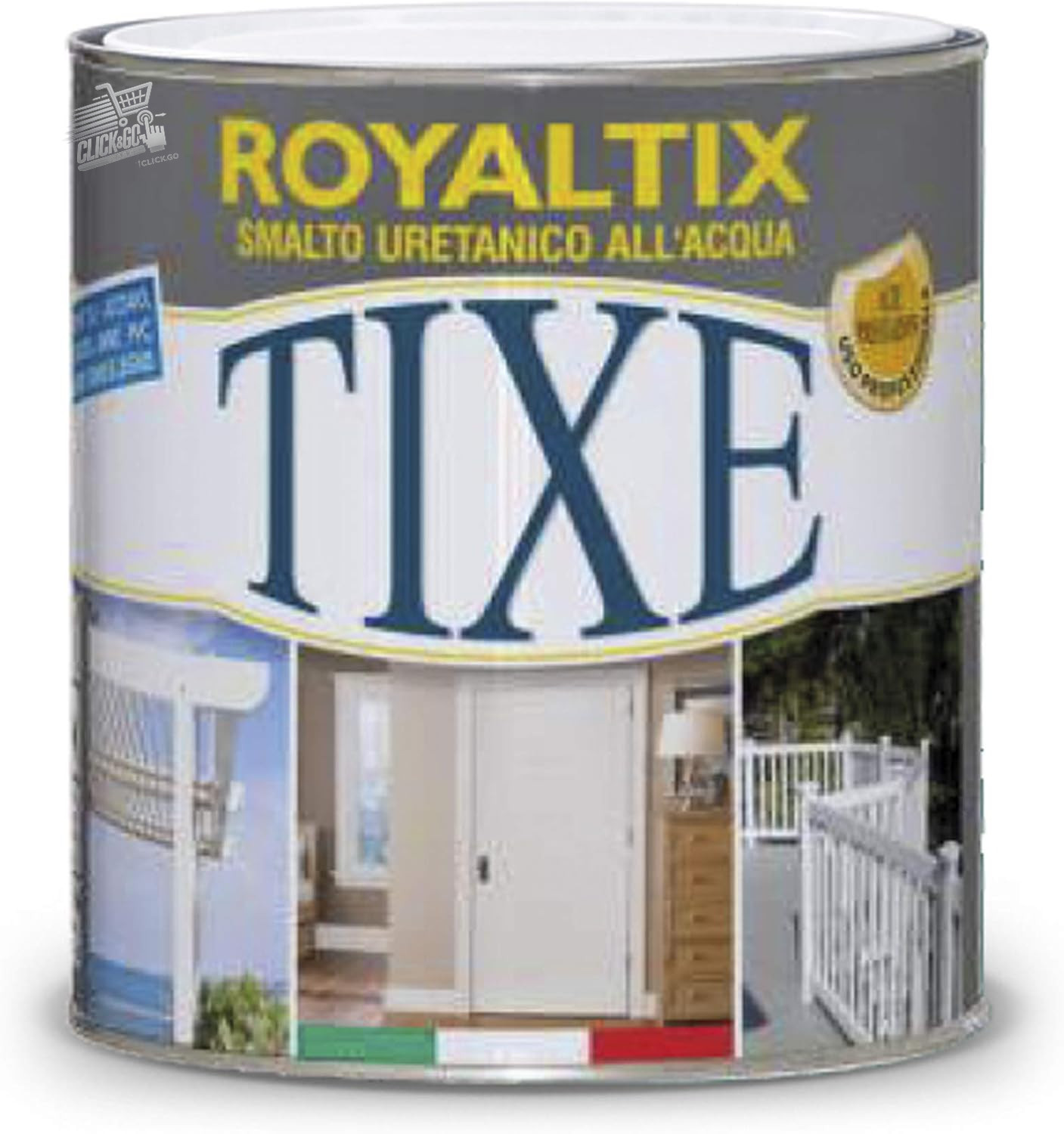 Royaltix Professional Polished White Iron Wood Paint Water Urethane Enamel