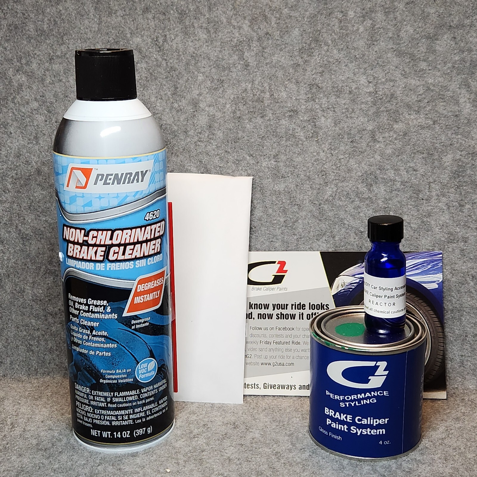 G2 High Temperature Brake Caliper Paint Kit – High Gloss, Green G2166