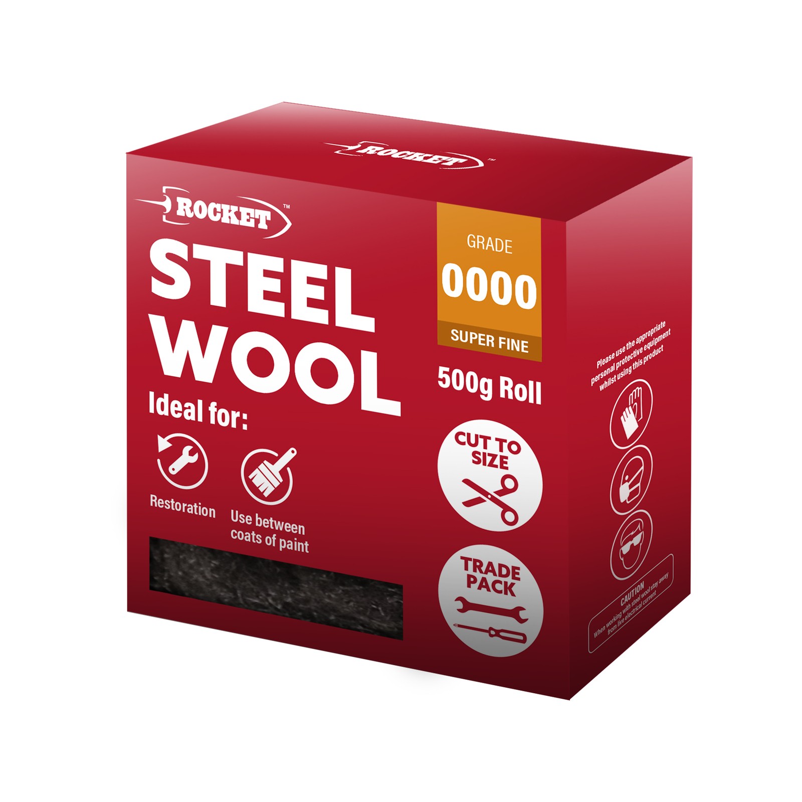 Rocket 500G Premium Grade 0000 Super Fine Steel Wool