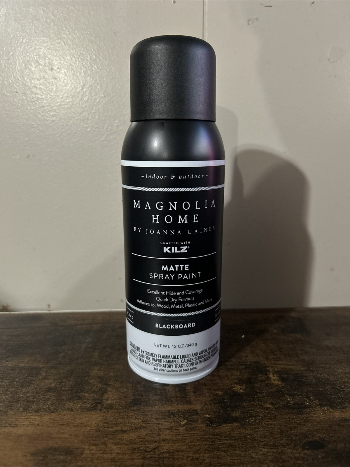 NEW Magnolia Home (w KILZ) GLOSS Interior/Exterior Spray Paint BLACKBOARD