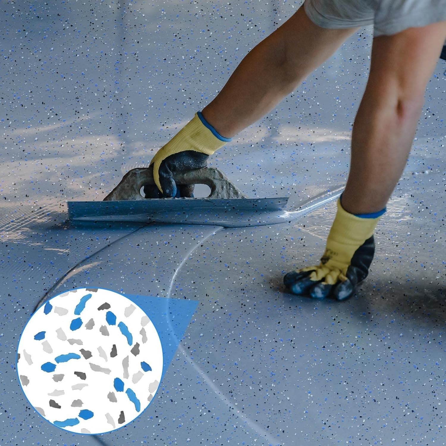 Decor Color Chip Garage Floor Epoxy Kit Blend Paint Flake Concrete Floor Coating