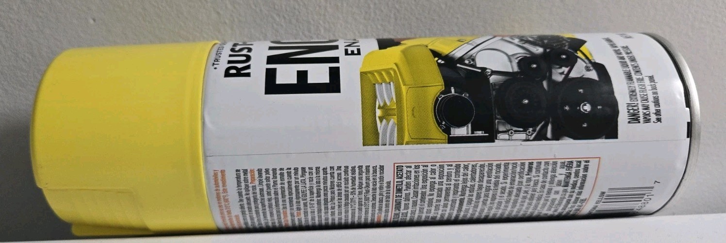 2 RUSTOLEUM 366434 Gloss Daytona Yellow Engine Enamel Ceramic Coating