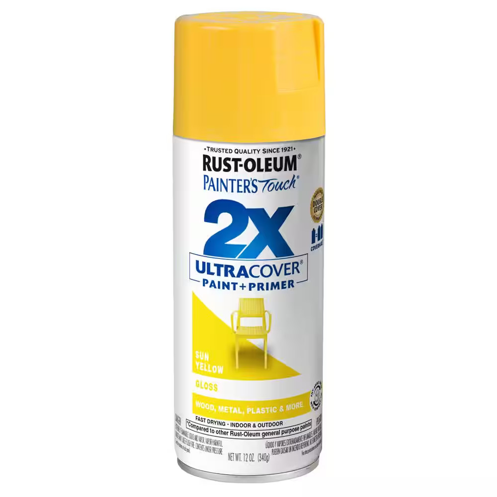 12 Oz. Gloss Sun Yellow General Purpose Spray Paint (6-Pack)