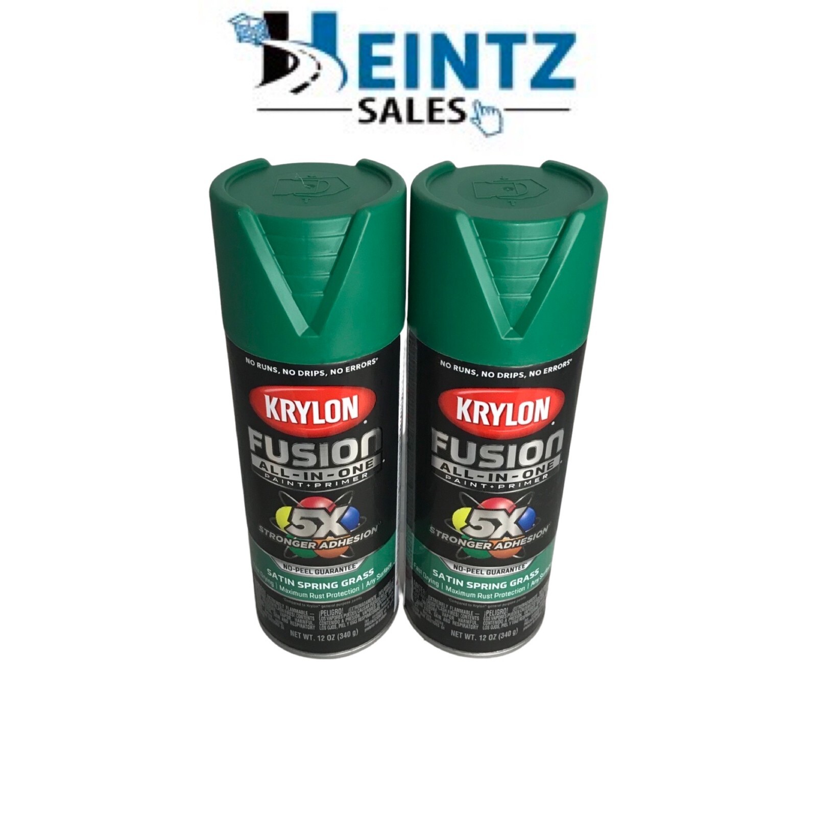 Krylon – 2751 (2)Satin Spring Grass Spray Paint Fusion All in One Paint & Primer