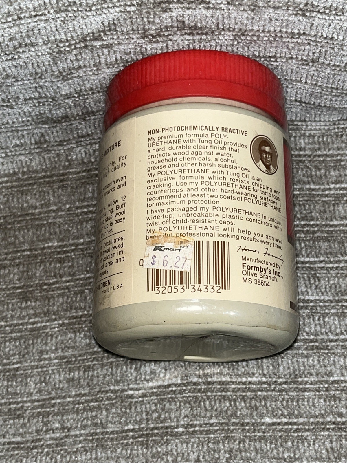 Vintage Homer Formbys Polyurethane With Tung Oil High Gloss Sealed New 1 Pint