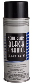 Semi Gloss Black Enamel HT-1824 HI-TECH INDUSTRIES 650753018243 Spray Paint